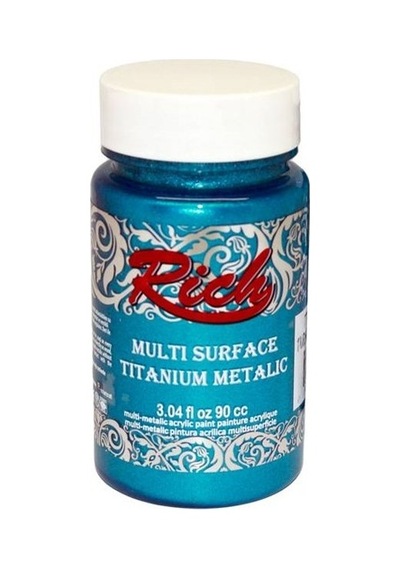 Rich Multi Surface Titanium Metalik Boya 90 Cc Turkuaz 2572