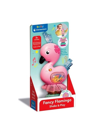 17492 Baby Clementoni - İnteraktif Flamingo Oyuncak Çok Renkli