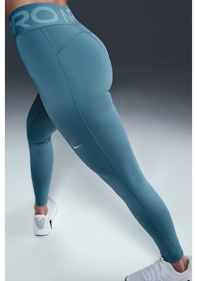 Nike Pro Sculpt Dri Fit High Rise Full Length Leggings Kadın Yüksek Bel Antrenman Tayt Açık Mavi