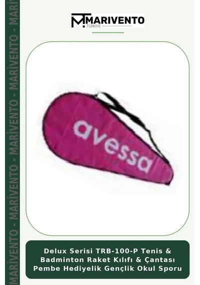 Delux Serisi Trb-100-p Tenis & Badminton Raket Kılıfı & Çantası Pembe Hediyelik Gençlik Okul Sporu