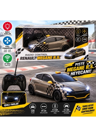 1:20 Renault Megane R.s. Işıklı Uzaktan Kumandalı Araba Çok Renkli