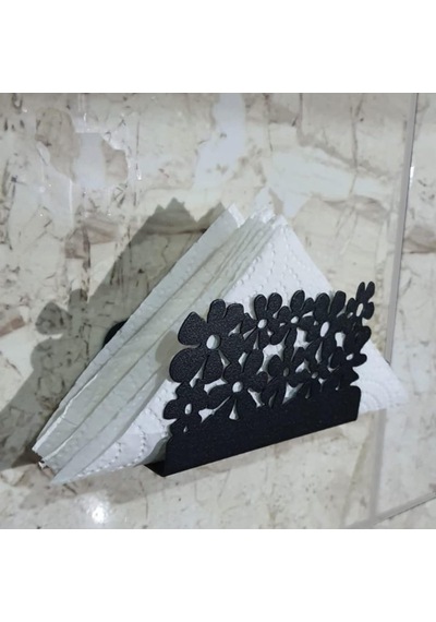 Paslanmaz Metal Çiçek Desenli Mutfak Banyo Sünger Ve Bulaşık Teli Sabun Tutucu 2 Adet Mt59 Diğer