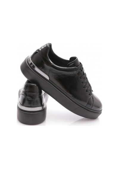 Dgn 289 Erkek Sneaker Ayakakbi Siyah Kırışık Rugan