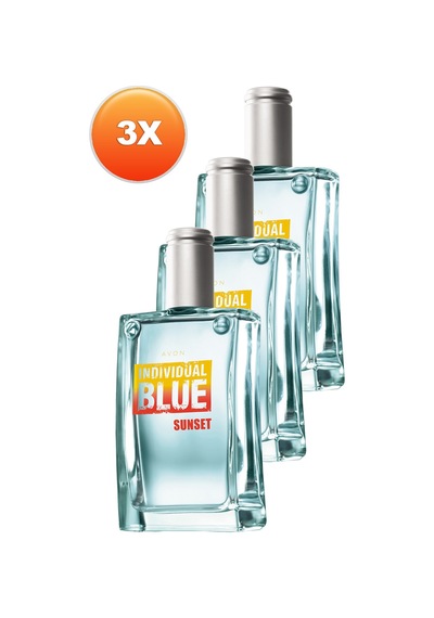 Individual Blue Sunset Erkek Parfüm Edt 100 Ml. Üçlü Set Diğer