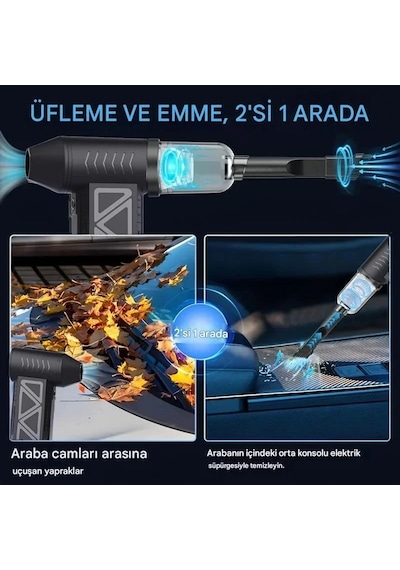 Mini Şarjlı Hava Üfleyici Ve Vakumlu El Süpürgesi 5570 Diğer