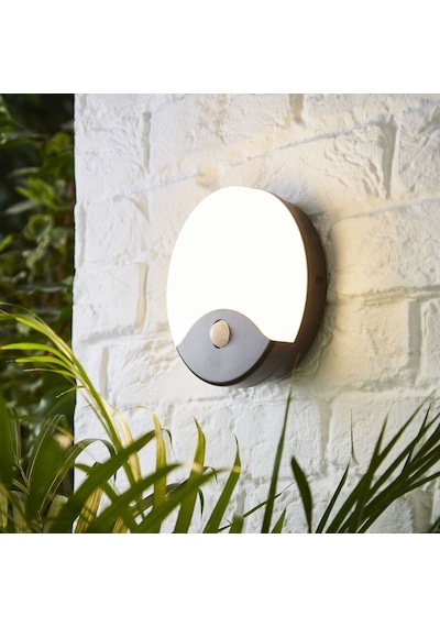 Cata 20 W Sensörlü Palermo Led Duvar Armatürü - Sarı Işık 4000k - Siyah Kasa - Ct-7092 Siyah