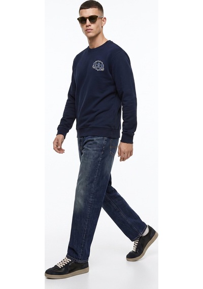 Mustang Lacivert Erkek Sweatshirt M6wm-swt1040