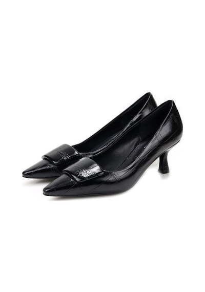 Kuum London K70-8626 Kadın Topuklu Stiletto Ayakkabı Sıyah