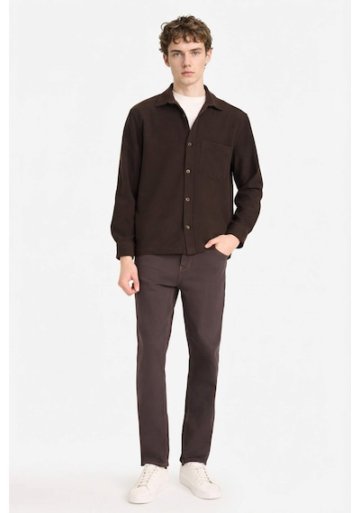 Defacto Regular Fit Flanel Gömlek G8116ax25wnbn339 Kahve-bn339