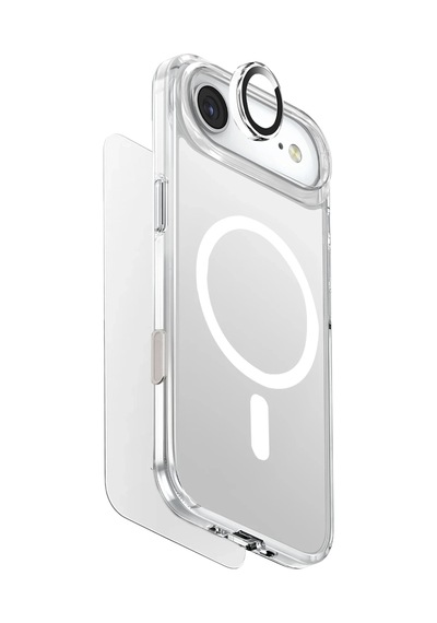 Apple Uyumlu iPhone 17 Air Kılıf Ekran Koruyucu Ve Lens Koruyucu 3in1 Set Magsafe Clearvue Serisi Magclick