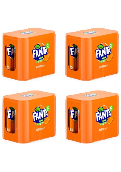 Fanta Portakal Aromalı Gazoz 250 Ml X 24 Adet