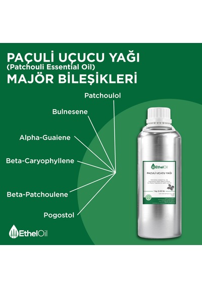 Paçuli Uçucu Yağı - 1 Kg - %100 Saf Ve Doğal Uçucu Yağ 1 KG
