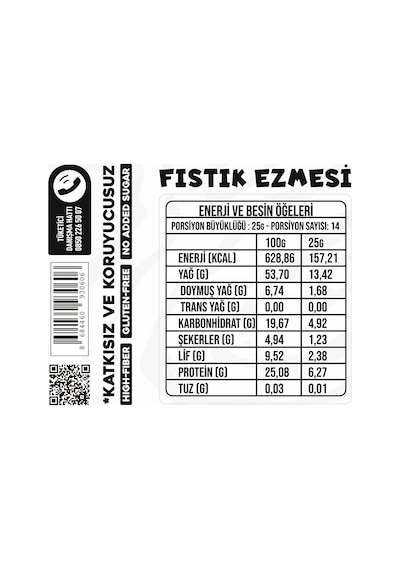 Mustang Nutrition Ballı Bitter Çikolatalı Crunchy Fıstık Ezmesi 350 Gr 25,08 Gr Protein + 40 Gr Fıstık Ezmesi Hediyeli
