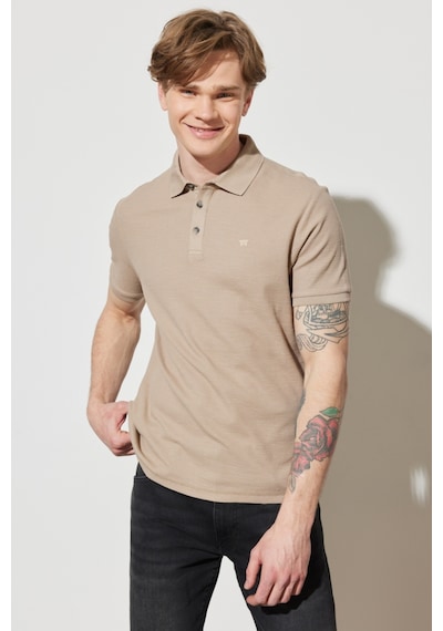 Wrangler Erkek Polo T Shirt W231325614 Vizon