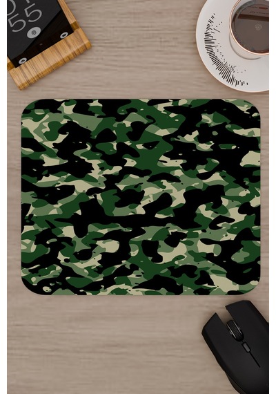 Kamuflaj Kaymaz Dikişli Kauçuk Oyuncu Mousepad V4 - 22x18 Gaming Mouse Pad Fare Altlığı