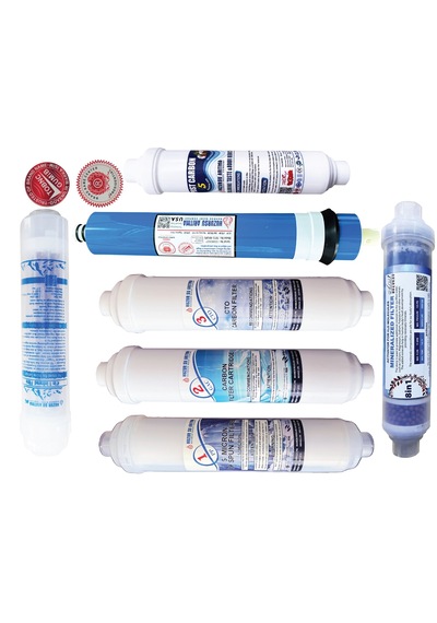 huzursu SU ARITMA  CİHAZI FİLTRESİ SETİ 5 Lİ +8" MİNERAL +4 İN1 Infrared Filtre  (nsf Onaylı)
