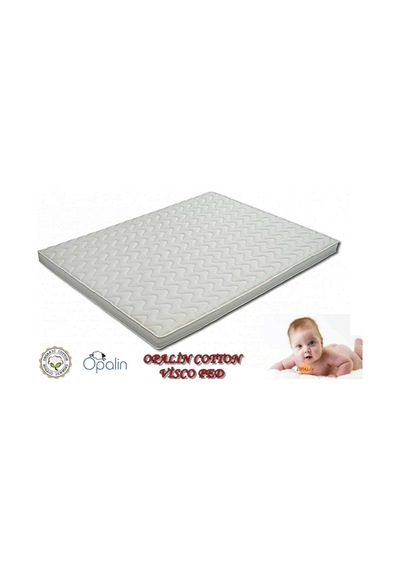 Uzunbebe 90X190 Opalin Cotton Visco Yatak Pedi 90*190 Visco Ped