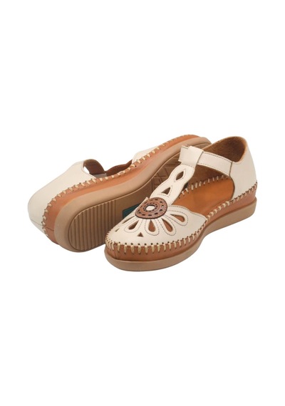Kadın Comfort Deri Sandalet Bej 18793505y Bej