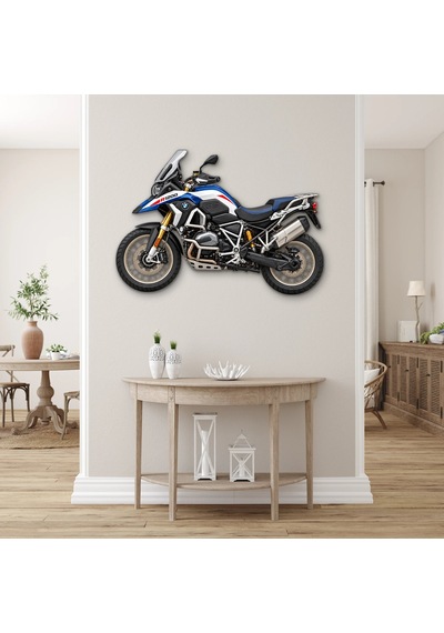 Macera Motosikleti Yan Görünüm - Metal Tablo - Dec0224 60 X 42 Cm Çok Renkli