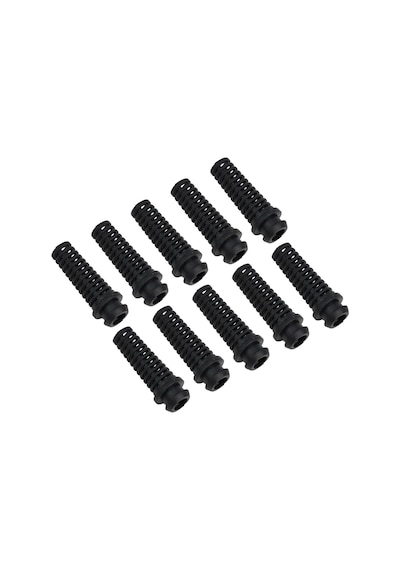 100 Adet - 6.0mm İç Çaplı Sr Kablo Koruyucu Siyah Spiral Tip Kablo Kelepçesi