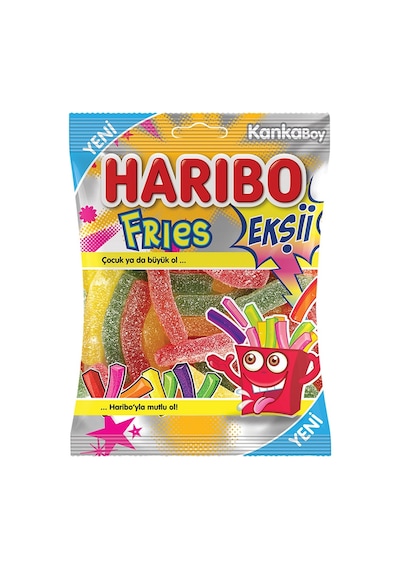 Harıbo Yumuşak Şeker 70 G Fız Frıes - Ekşi Ve Tatlı Lezzet 2'li Ekonomik Paket - 2 Adet Tarı