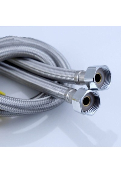 Bystoreby 3/8 Klozet Bağlantı Hortumu Çelik Bağlantı Flex- 2 Adet 100 Cm Newdesing 646268 Tesisat Ma