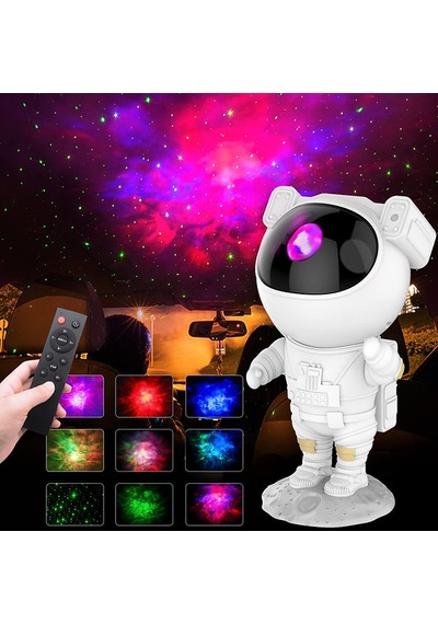Astronot Projektör Gece Lamba Beyaz
