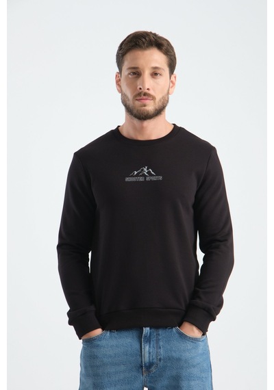 Shooter Sportwear Ribey Tekstil İth.ihr.san.tic.ltd.şti Erkek Üç İplik Sweatshirt Şardonsuz Pamuklu Regular Fit Bisiklet Yaka Spor Sweat siyah Shooter Sportwear Ribey Tekstil İth.ihr.san.tic.ltd.şti Erkek Üç İplik Sweatshirt Şardonsuz Pamuklu Regular Fit Bisiklet Yaka Spor Sweat siyah