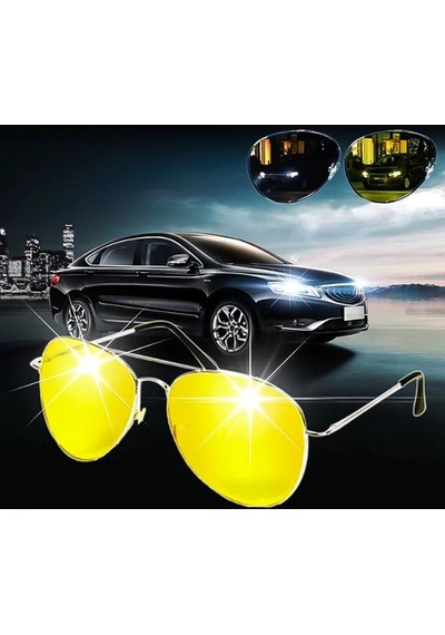Anti Far Gece Görüş Gözlüğü Metal Model Gözlük Fermuarlı N11.1076