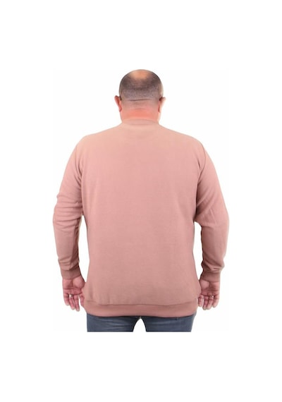 Starbattal Büyük Beden Selanik V Yaka Classic Sweat 23201 S.Kahve-S.Kahve Sütlü Kahverengi