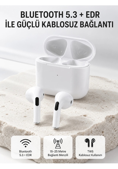 Tws Kablosuz Bluetooth Kulaklık 3 Saat Müzik 4 Saat Konuşma Şarj Kutulu Diğer