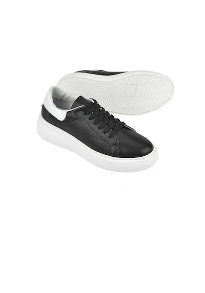 Ziya, Kadın Hakiki Deri Sneaker 1531050z26802370k Siyah 1531050z26802370k 000 Siyah
