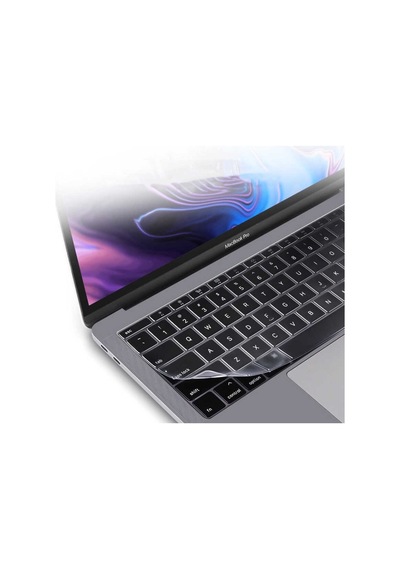 Lexroo Macbook Uyumlu 13.3' Air A1932 Klavye Koruyucu Şeffaf Silikon Ped - Renksiz