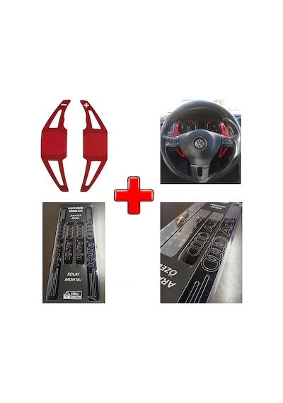 Audi A1 Uyumlu Kapı Eşiği Ve F1 Kulakçık Vites Kolu (554409336)