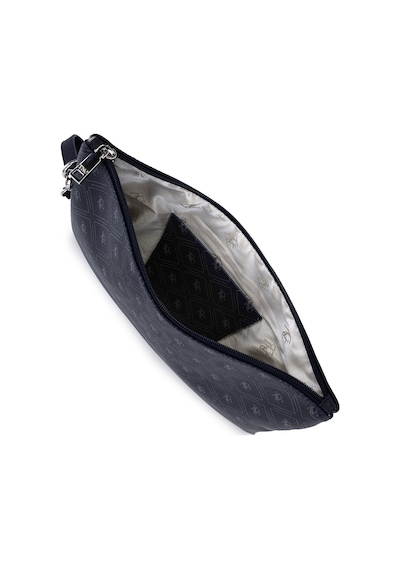 Tamer Tanca Kadın Suni Deri Lacivert Desen Clutch Çanta 743 2337 Bn Cnt Sk25-26 Lacı Gfrj Laci