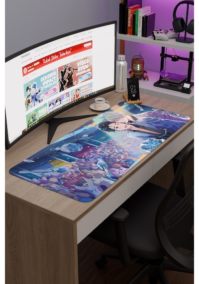 Yuri On Ice Anime V2 - 90x40 Xxl Gaming Kauçuk Kaymaz Taban Mouse Pad Fare Altlığı