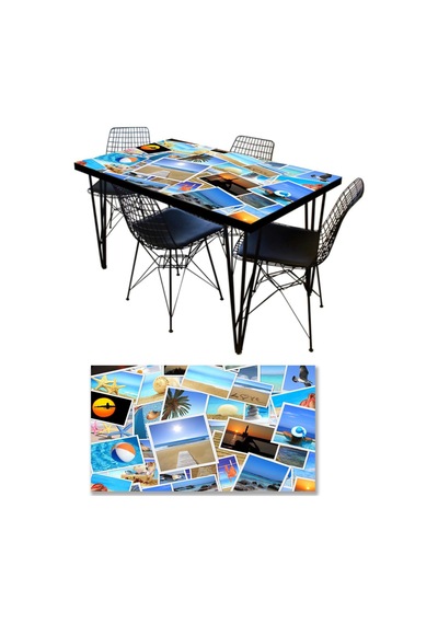 Masa Kaplama Folyosu Mobilya Masa Kaplama Folyoları Tatil Fotokolaj