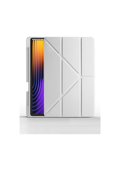 Xiaomi Pad 7 Pro / Pad 7 Kılıf Katlanır Kalem Bölmeli Silikon Standlı Uyku Modlu Akıllı Kapak Kapaklı Kılıf