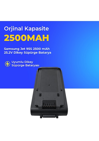 Samsung Uyumlu Jet 95s 2500 Mah 25.2v Dikey Süpürge Batarya