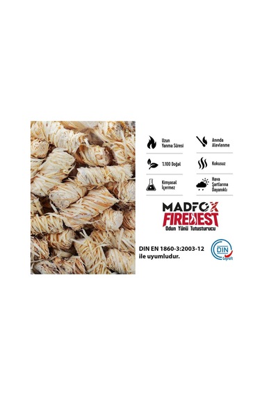 Madfox Firenest Doğal Odun Yünü Tutuşturucu 250 Gr