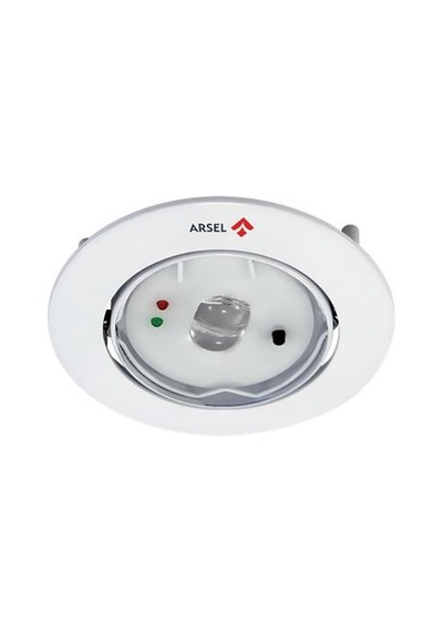 Arsel Starlux STA-101 Sıva Altı Acil Aydınlatma Armatürü Kesintid Beyaz