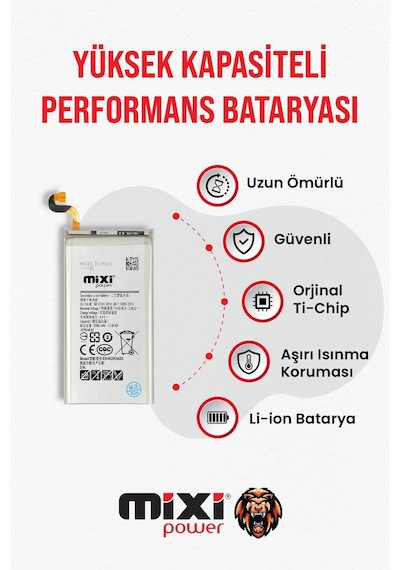 Samsung Galaxy S8 Plus Uyumlu Tam Kapasite Batarya