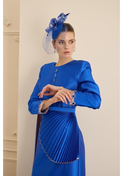 Senna Tulıpan Dress Saks Saks