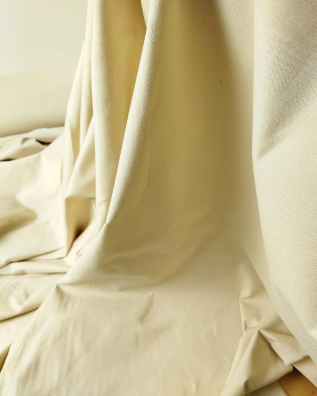 Gabardin Trençkotluk Esnek Krem Renkte En: 135 Cm-1645 Renkli