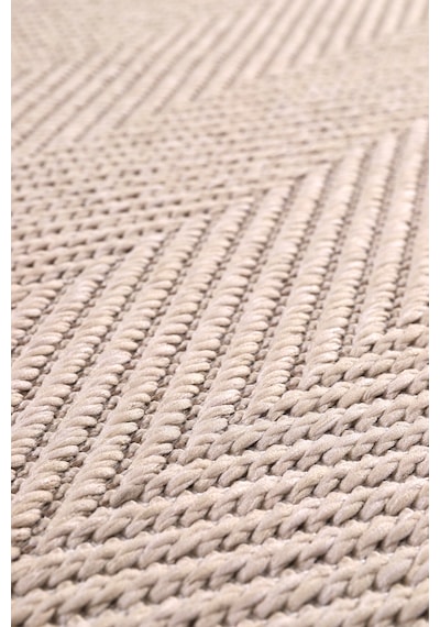 Elit Premium Sisal Jut Halı 1405 Hav Ve Toz Yapmaz Bordürlü Halı Krem-bej Krem - Bej