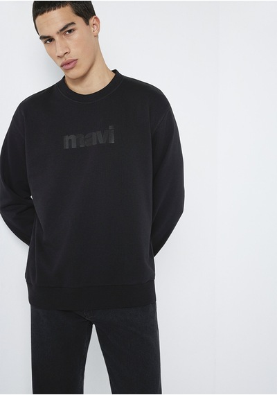 Mavi - Bisiklet Yaka Siyah Sweatshirt 0s10551-900 Siyah