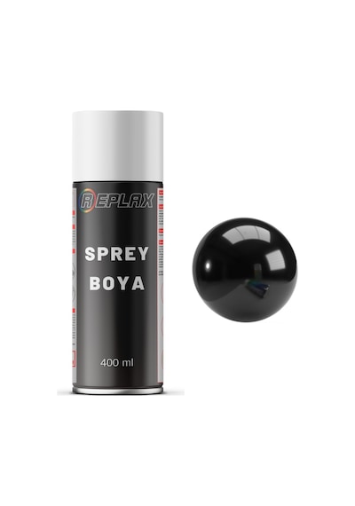 Duvar Boyası Parlak Siyah Sprey Boya 400 Ml.