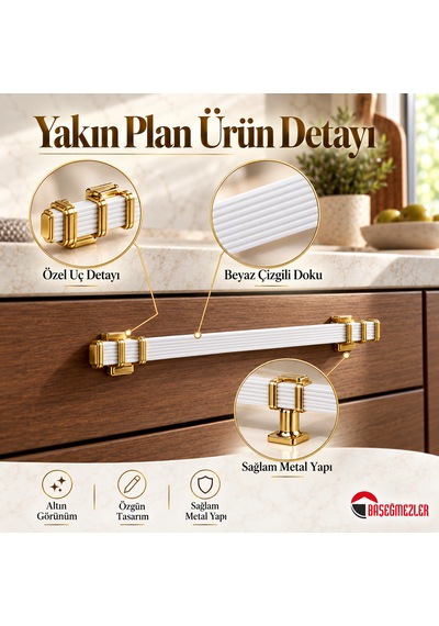 Haskan Kemer Kulp Altın/beyaz 128 Mm Altın - Beyaz