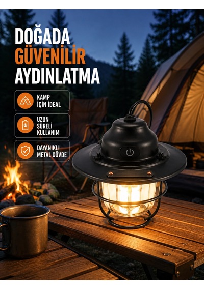 Uzun Ömürlü Bataryalı Outdoor Led Gece Lambası Najmaddin