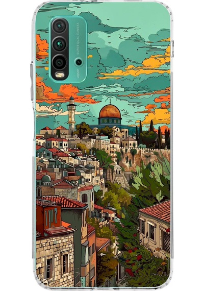 Redmi 9t-poco M3 Uyumlu Özgür Filistin Ve Kubbetüs Sahra Baskılı Silikon Kılıf Renkli